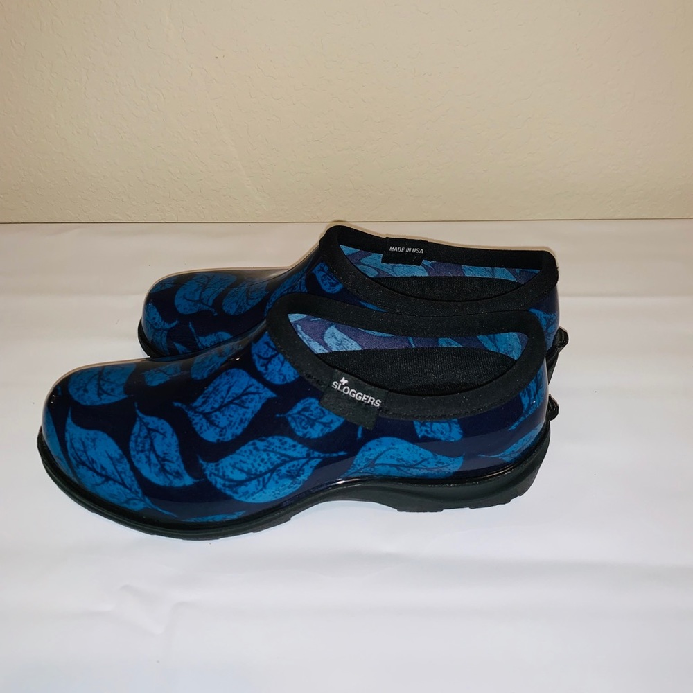SLOGGERS WOMEN'S WATERPROOF GARDEN SHOE  BLUE SZ 6